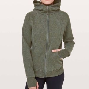 Lululemon Scuba Hoodie in Heathered Camo Green